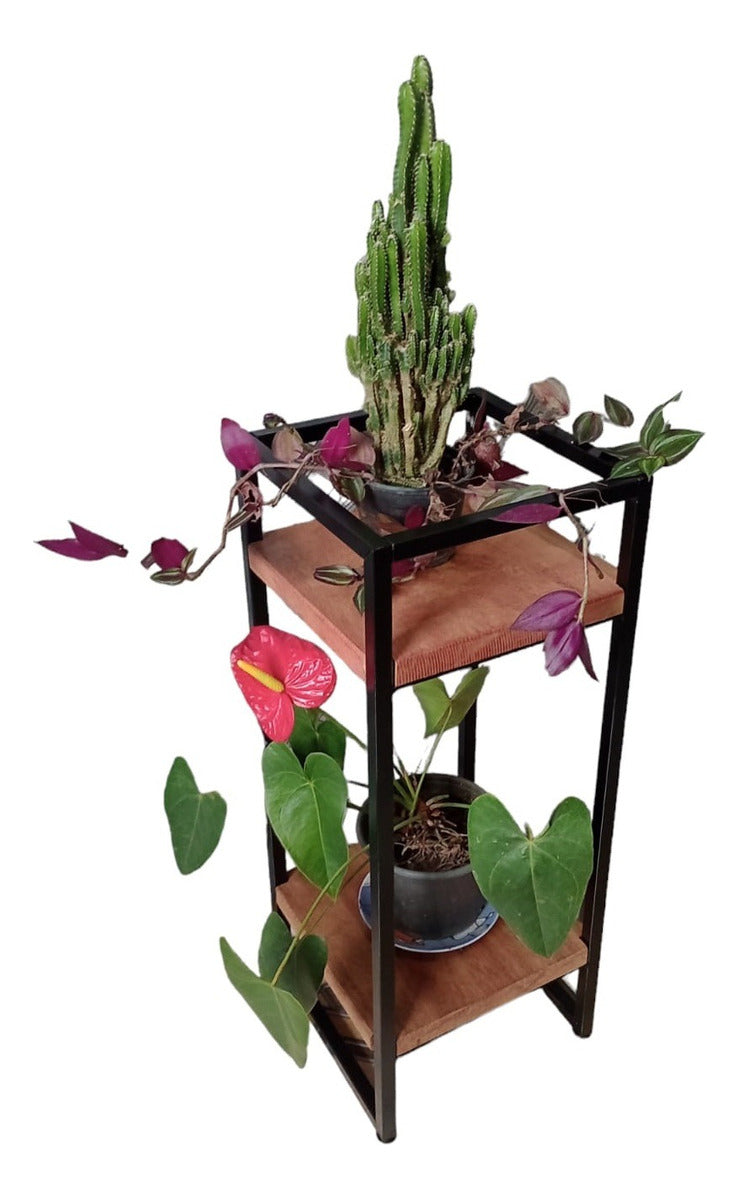 Suporte Vaso Plantas 60cm Jardim Varanda Chão Ferro Sala