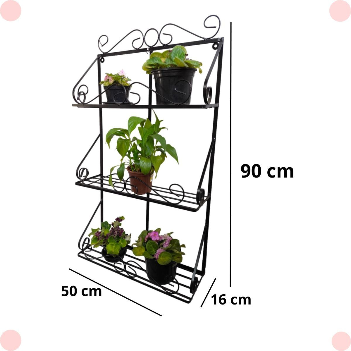 Floreira De Parede 3 Andares Para Vasos De Flores E Plantas